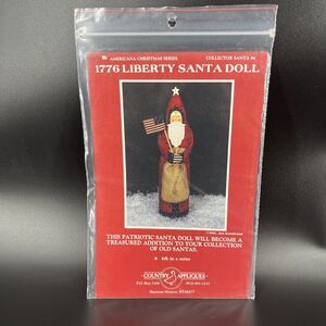 Country Appliques Americana Christmas Series 1776 Liberty Santa Doll Pattern #4